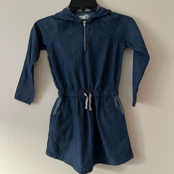 Pumpkin Patch Girl hooded dress size 6 - Picture 1 of 4